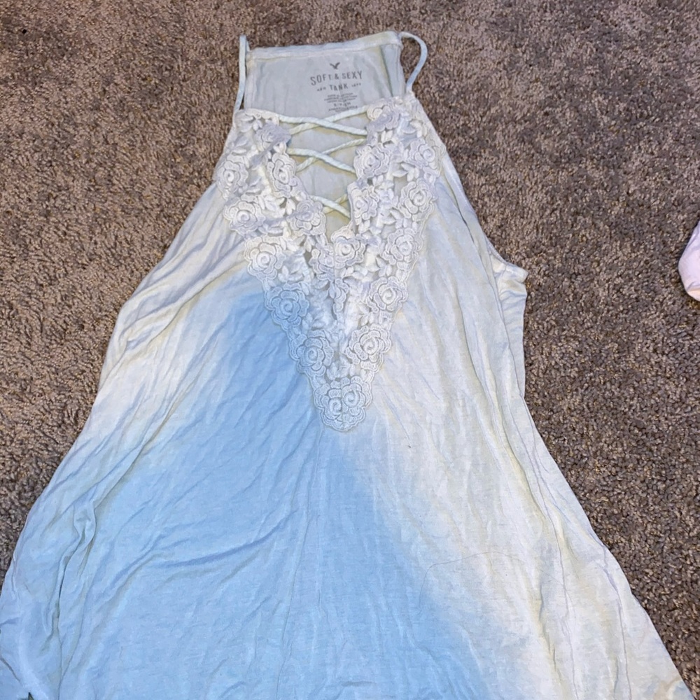 Light blue ae tank